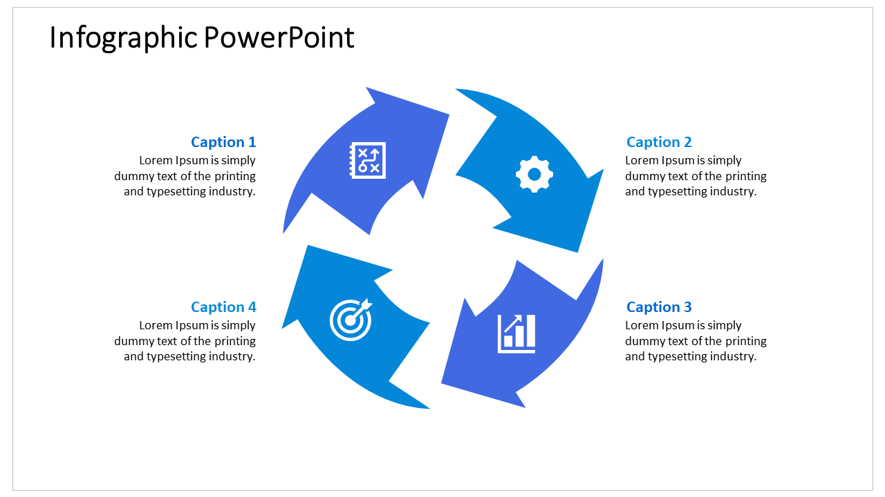 infographic powerpoint-4-blue